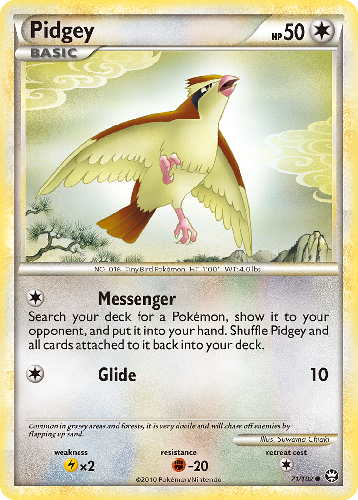 Pidgey (71/102) [HeartGold & SoulSilver: Triumphant] | Good Games Cannington