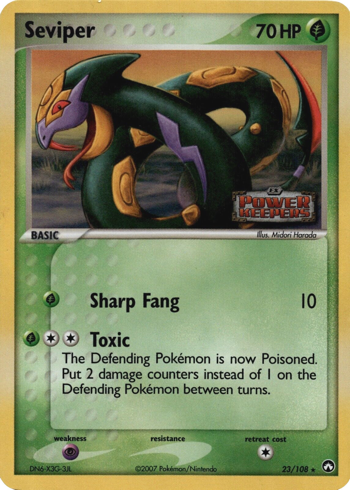 Seviper (23/108) (Stamped) [EX: Power Keepers] | Good Games Cannington