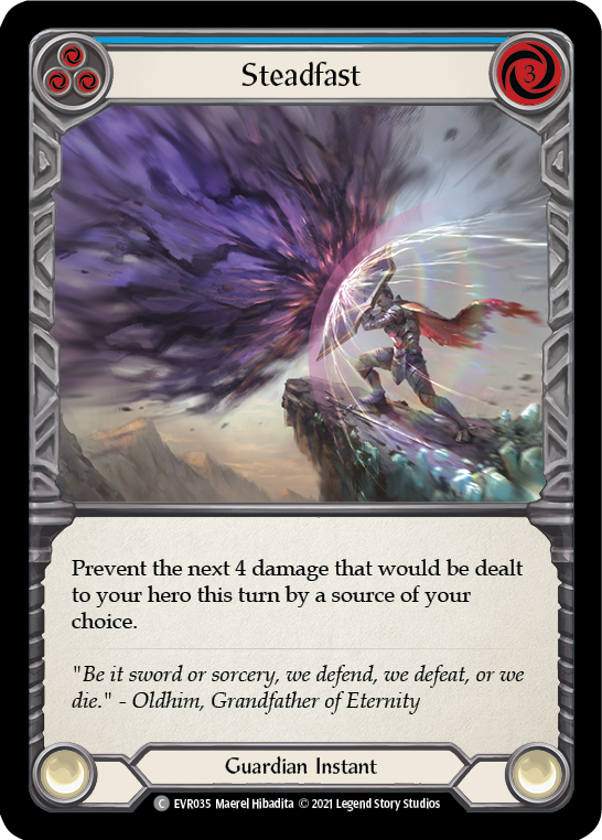 Steadfast (Blue) [EVR035] (Everfest)  1st Edition Normal | Good Games Cannington