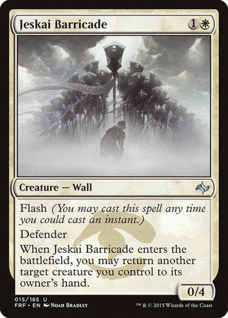Jeskai Barricade [Fate Reforged] | Good Games Cannington