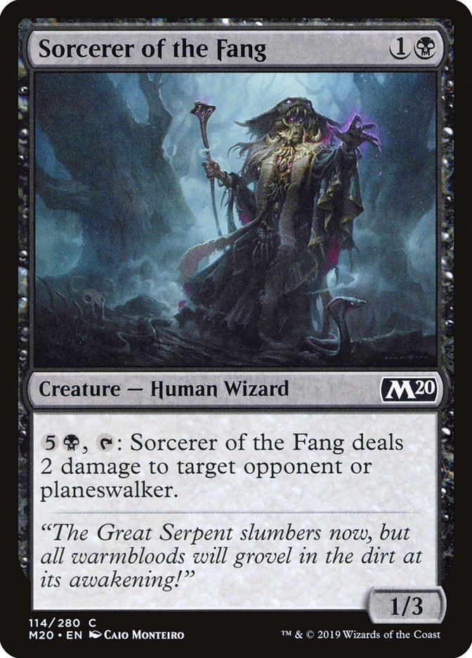 Sorcerer of the Fang [Core Set 2020] | Good Games Cannington