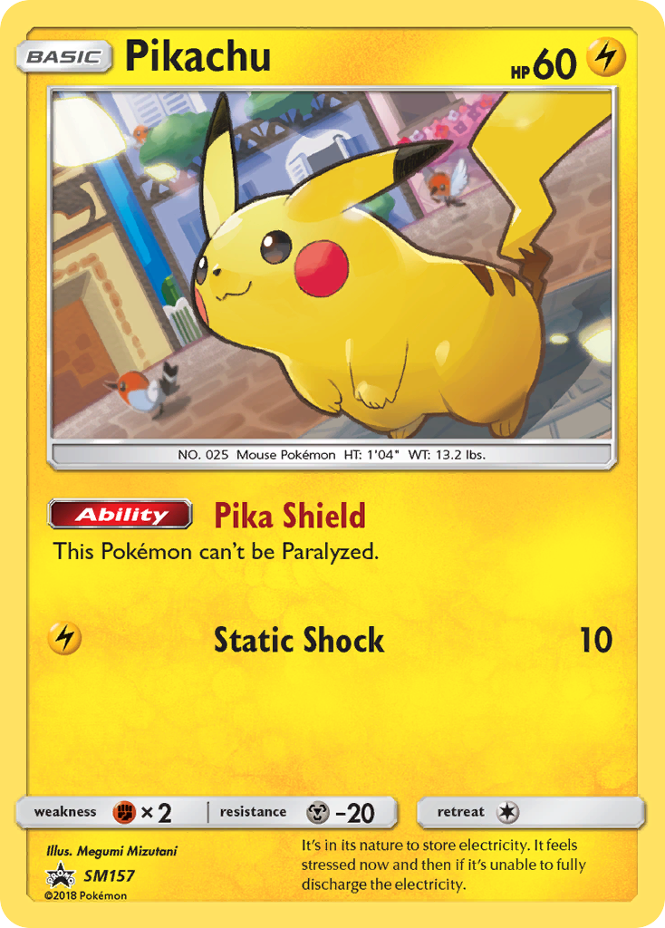Pikachu (SM157) [Sun & Moon: Black Star Promos] | Good Games Cannington