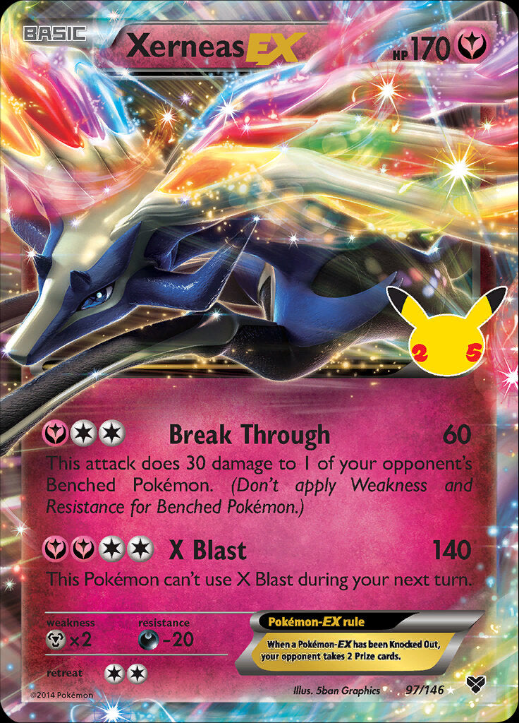 Xerneas EX (97/146) [Celebrations: 25th Anniversary - Classic Collection] | Good Games Cannington