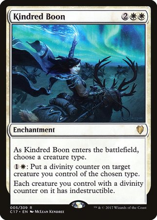 Kindred Boon [Commander 2017] | Good Games Cannington
