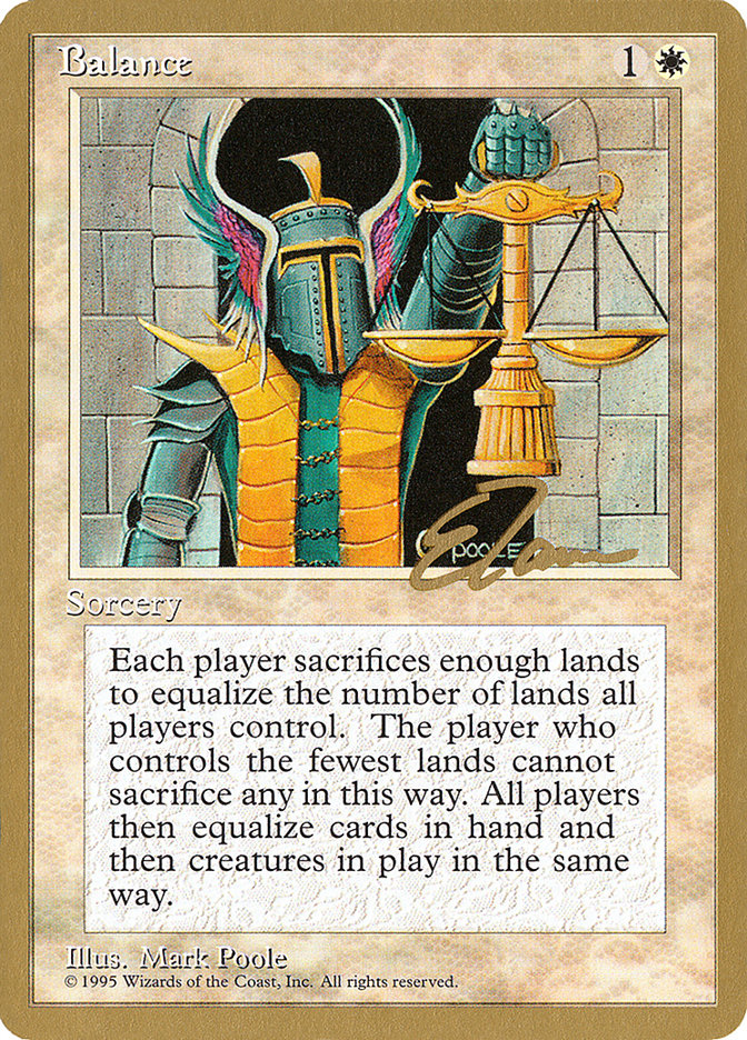 Balance (Eric Tam) [Pro Tour Collector Set] | Good Games Cannington
