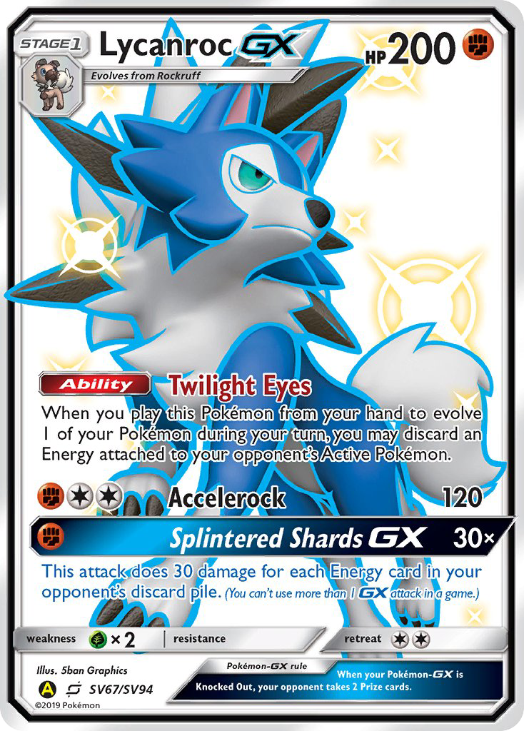 Lycanroc GX (SV67/SV94) [Sun & Moon: Hidden Fates - Shiny Vault] | Good Games Cannington