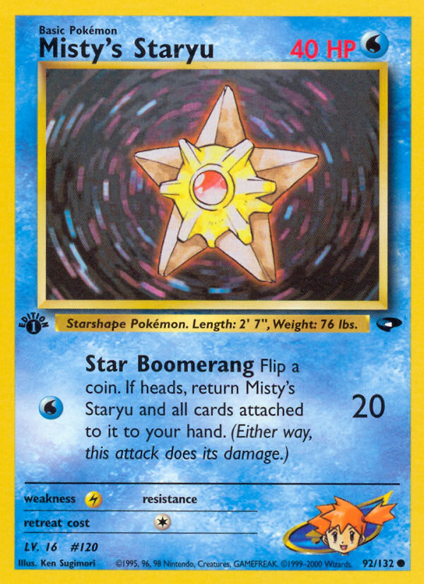 Misty's Staryu (92/132) [Gym Challenge 1st Edition] | Good Games Cannington