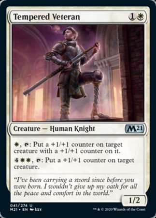 Tempered Veteran [Core Set 2021] | Good Games Cannington