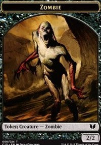 Zombie // Elephant Double-Sided Token [Commander 2015 Tokens] | Good Games Cannington