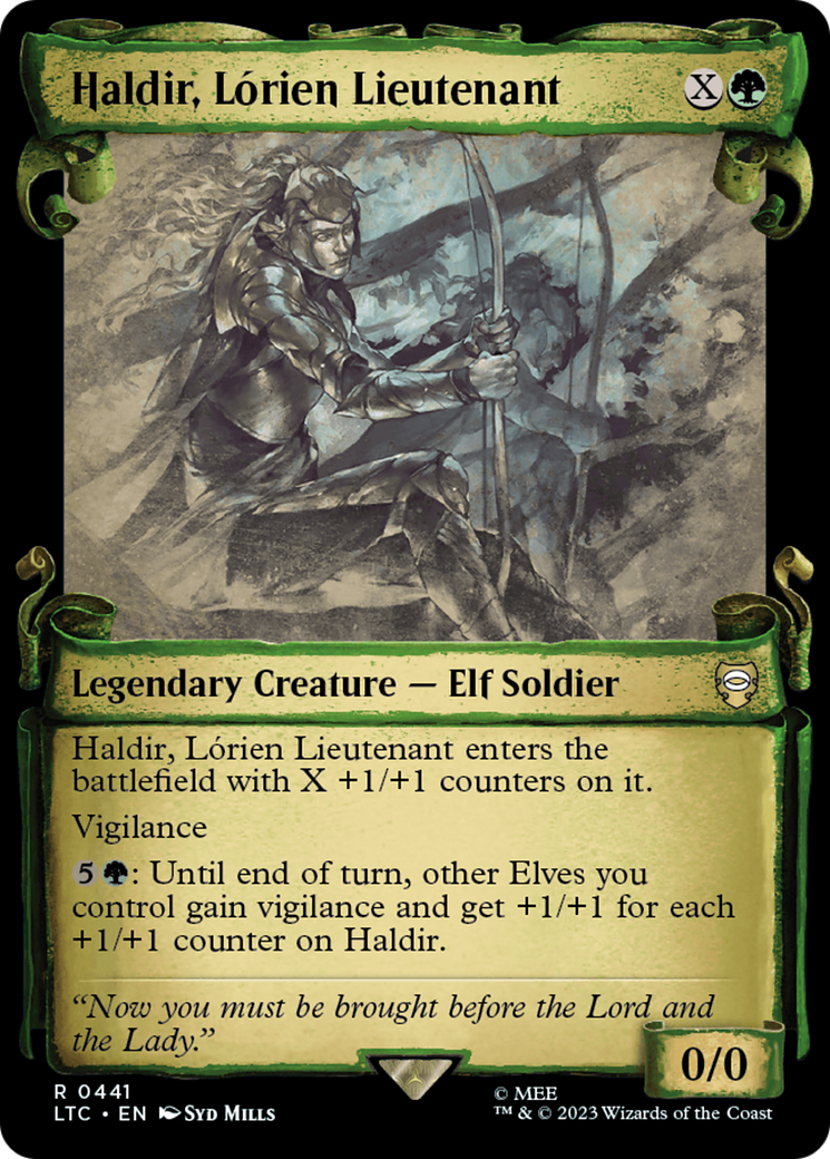 Haldir, Lorien Lieutenant [The Lord of the Rings: Tales of Middle-Earth Commander Showcase Scrolls] | Good Games Cannington