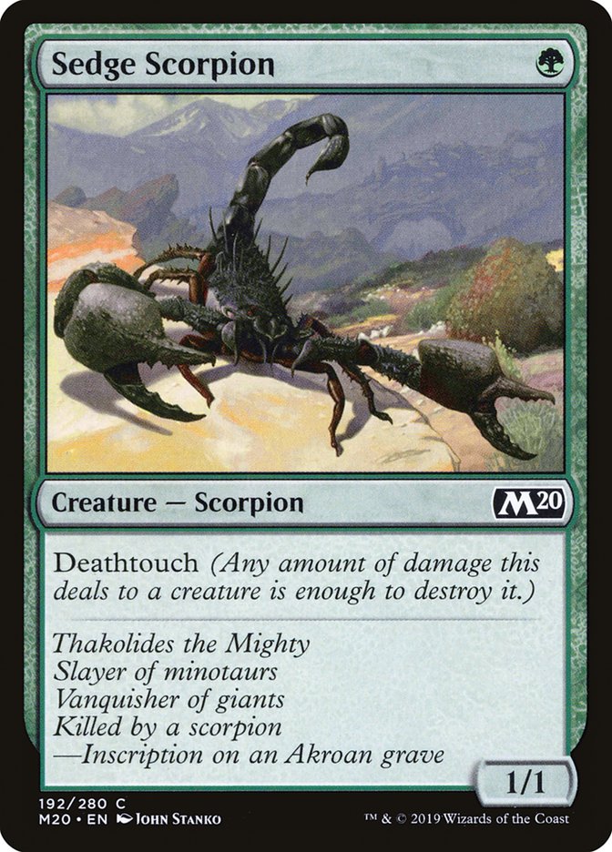 Sedge Scorpion [Core Set 2020] | Good Games Cannington
