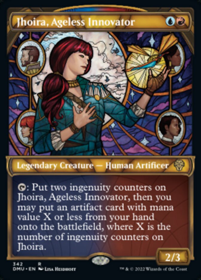 Jhoira, Ageless Innovator (Showcase Textured) [Dominaria United] | Good Games Cannington