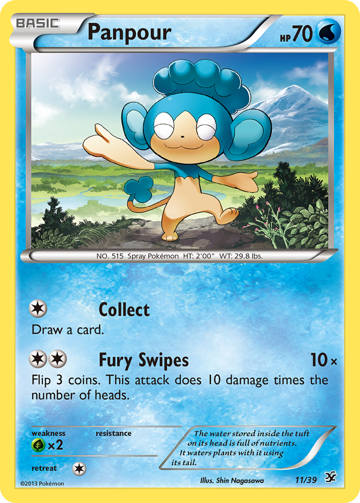 Panpour (11/39) [XY: Kalos Starter Set] | Good Games Cannington