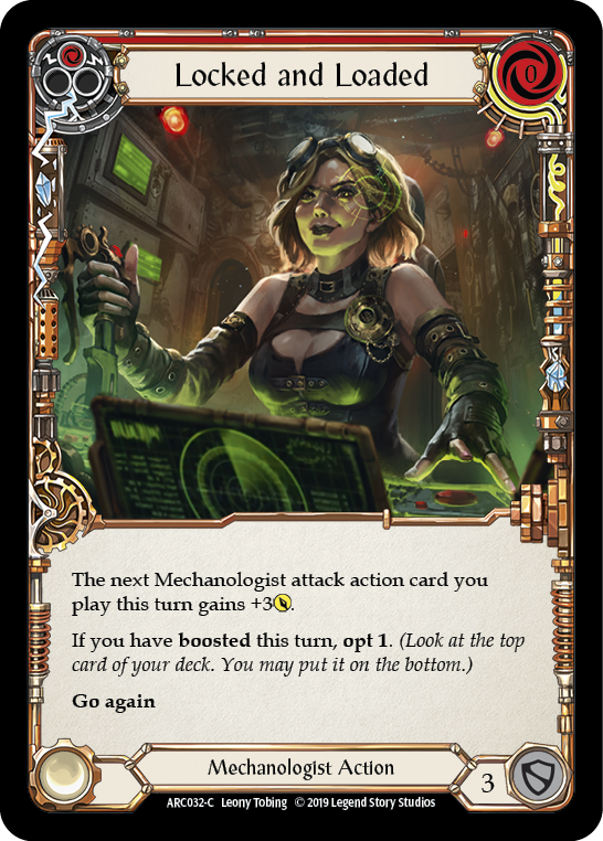 Locked and Loaded (Red) [ARC032-C] 1st Edition Normal | Good Games Cannington
