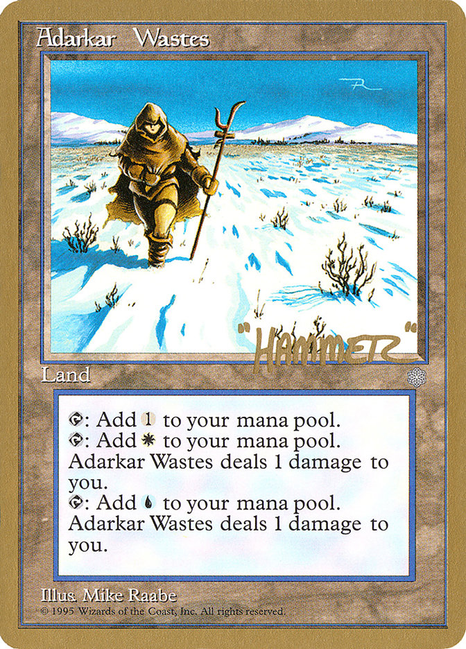 Adarkar Wastes (Shawn "Hammer" Regnier) [Pro Tour Collector Set] | Good Games Cannington
