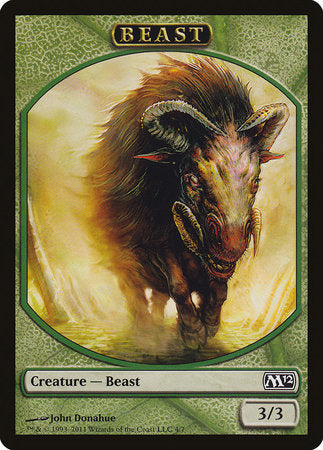 Beast Token [Magic 2012 Tokens] | Good Games Cannington
