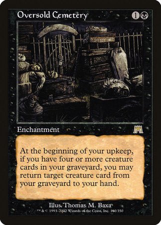 Oversold Cemetery [Onslaught] | Good Games Cannington