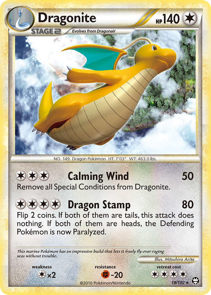 Dragonite (18/102) [HeartGold & SoulSilver: Triumphant] | Good Games Cannington