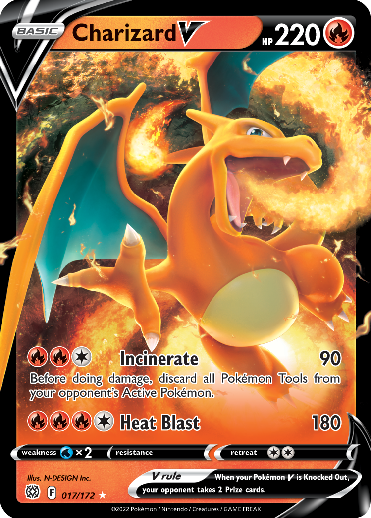 Charizard V (017/172) [Sword & Shield: Brilliant Stars] | Good Games Cannington