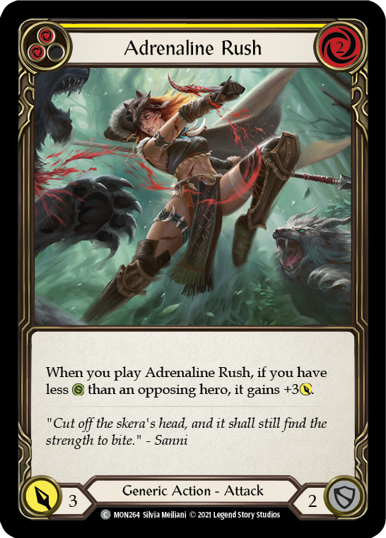 Adrenaline Rush (Yellow) [MON264] 1st Edition Normal | Good Games Cannington
