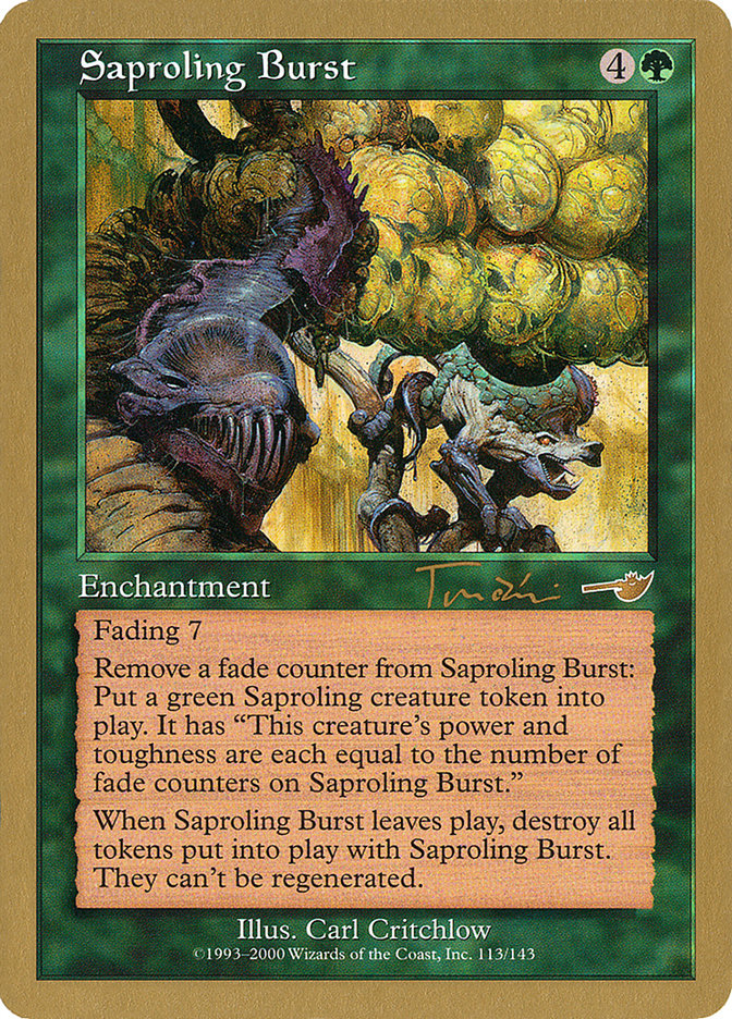 Saproling Burst (Jan Tomcani) [World Championship Decks 2001] | Good Games Cannington