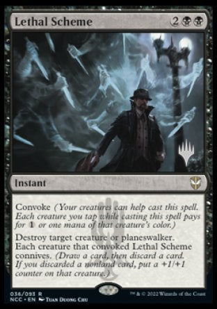 Lethal Scheme (Promo Pack) [Streets of New Capenna Commander Promos] | Good Games Cannington