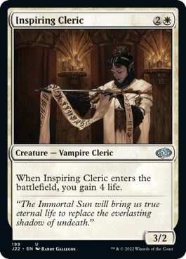 Inspiring Cleric [Jumpstart 2022] | Good Games Cannington
