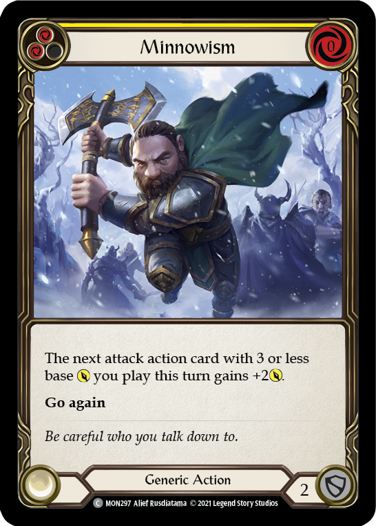 Minnowism (Yellow) [MON297-RF] 1st Edition Rainbow Foil | Good Games Cannington