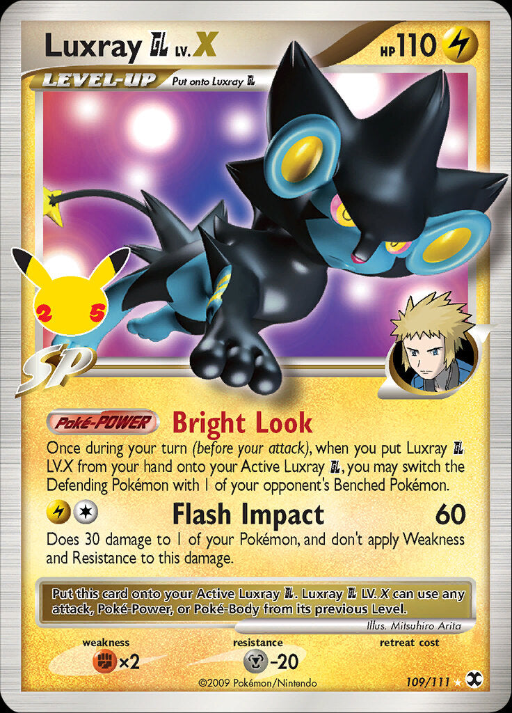Luxray GL LV.X (109/111) [Celebrations: 25th Anniversary - Classic Collection] | Good Games Cannington