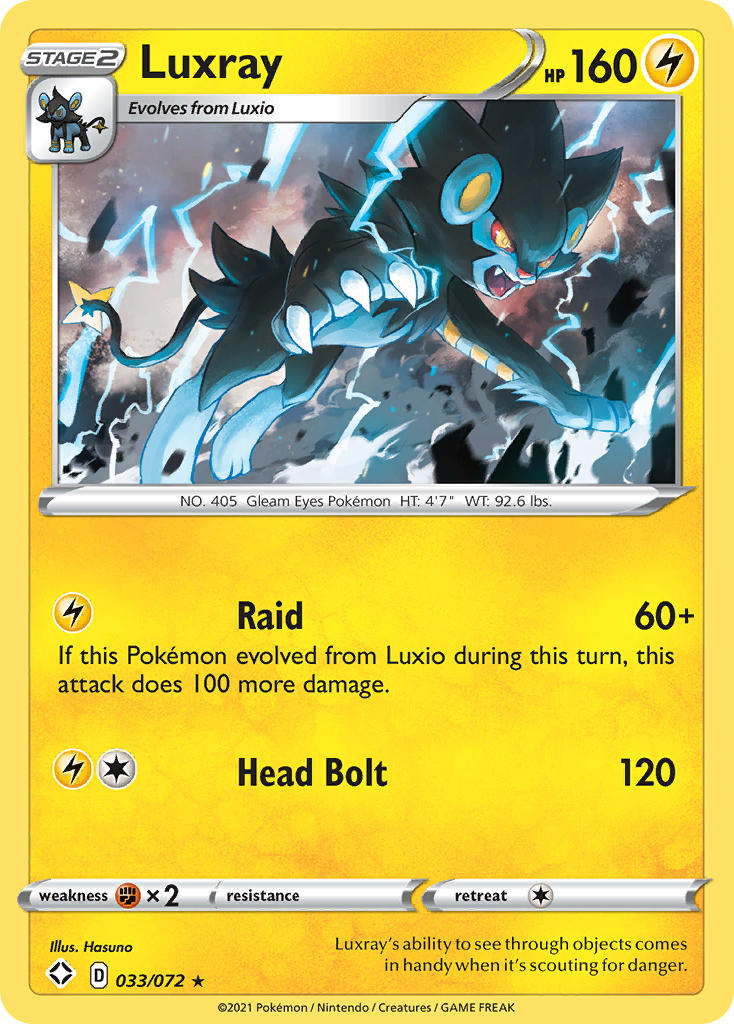Luxray (033/072) [Sword & Shield: Shining Fates] | Good Games Cannington