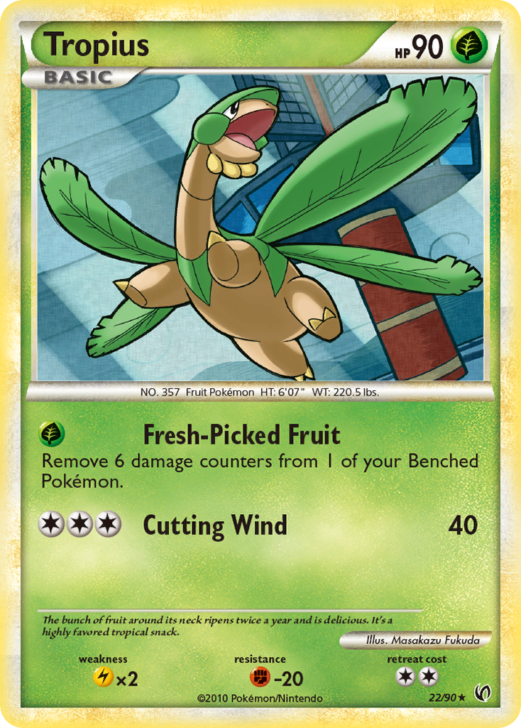 Tropius (22/90) [HeartGold & SoulSilver: Undaunted] | Good Games Cannington