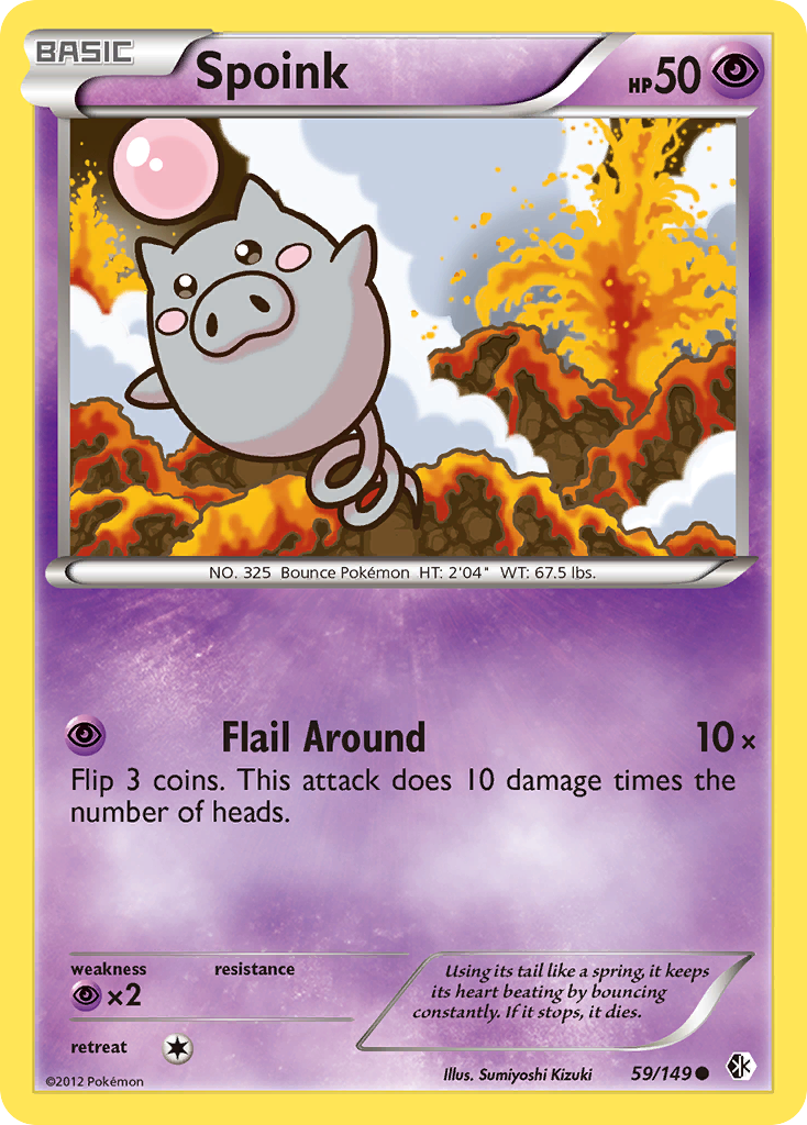 Spoink (59/149) [Black & White: Boundaries Crossed] | Good Games Cannington