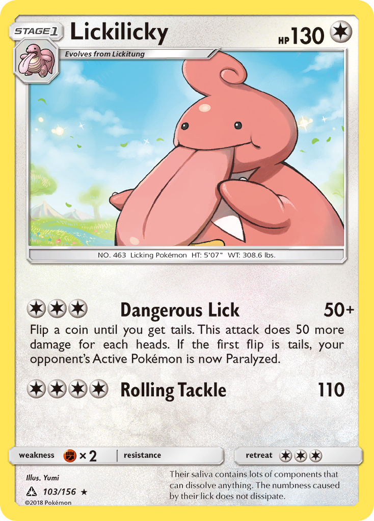 Lickilicky (103/156) [Sun & Moon: Ultra Prism] | Good Games Cannington
