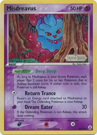Misdreavus (40/92) (Stamped) [EX: Legend Maker] | Good Games Cannington