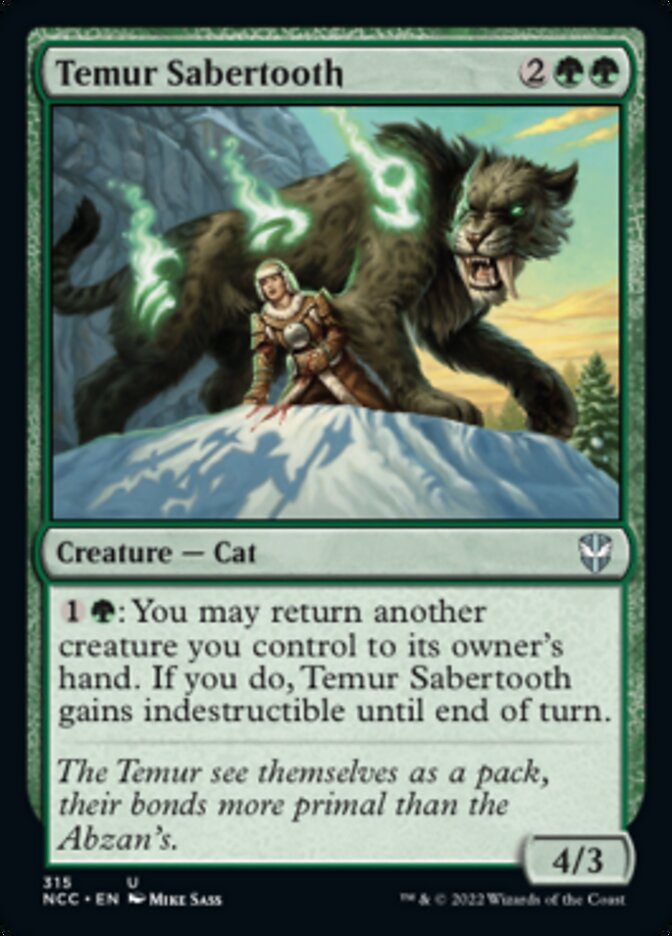 Temur Sabertooth [Streets of New Capenna Commander] | Good Games Cannington