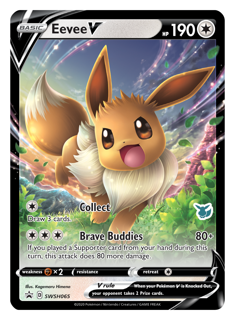 Eevee V (SWSH065) (Eevee Deck) [Battle Academy 2022] | Good Games Cannington