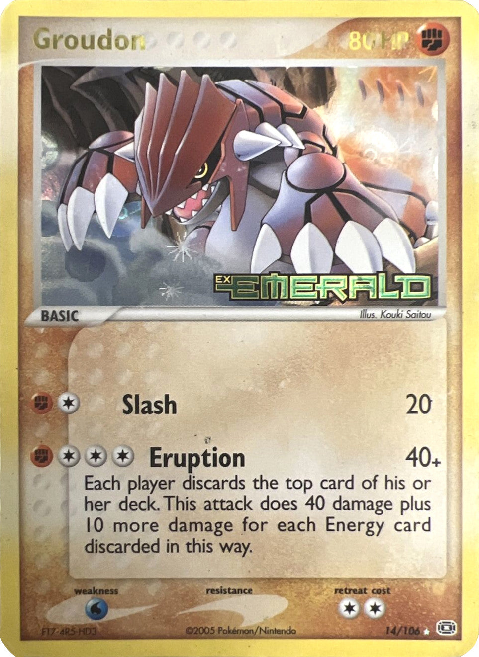 Groudon (14/106) (Stamped) [EX: Emerald] | Good Games Cannington