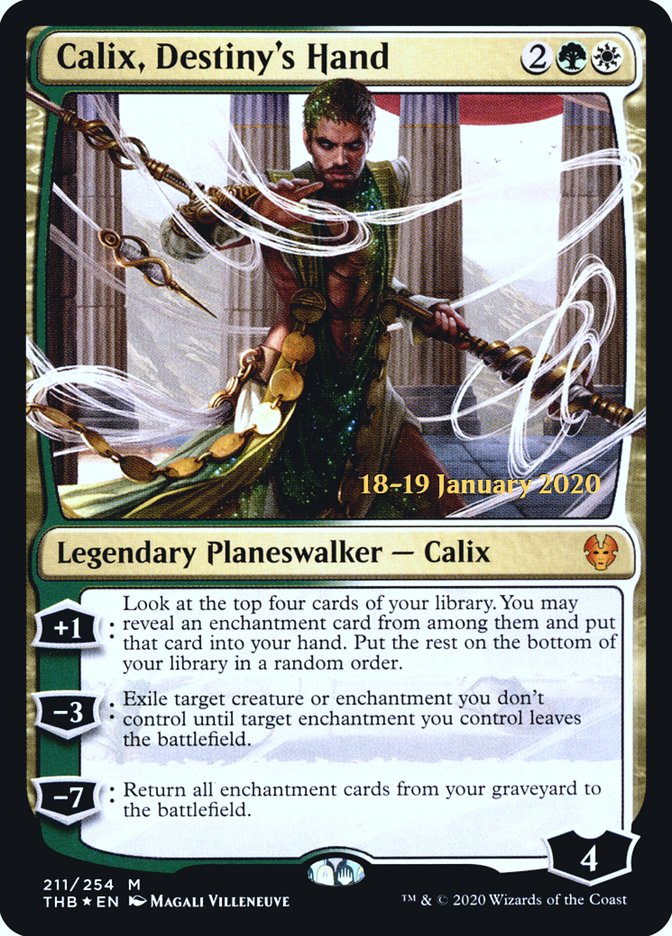 Calix, Destiny's Hand [Theros Beyond Death Prerelease Promos] | Good Games Cannington