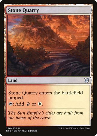 Stone Quarry [Commander 2019] | Good Games Cannington