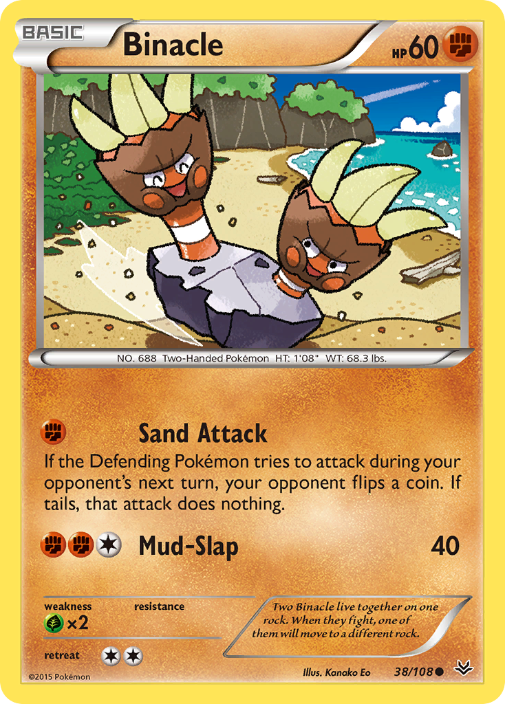 Binacle (38/108) [XY: Roaring Skies] | Good Games Cannington