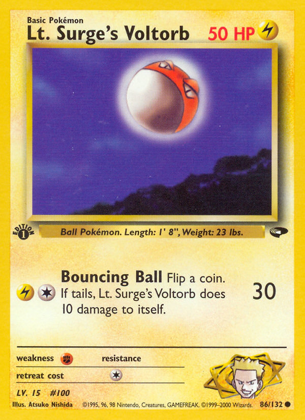Lt. Surge's Voltorb (86/132) [Gym Challenge 1st Edition] | Good Games Cannington