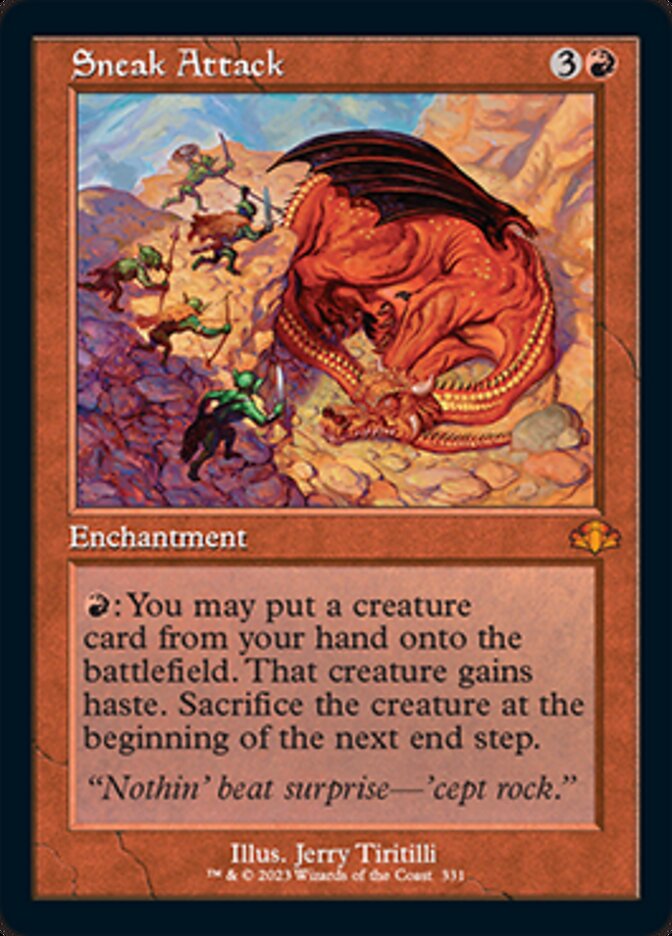 Sneak Attack (Retro) [Dominaria Remastered] | Good Games Cannington