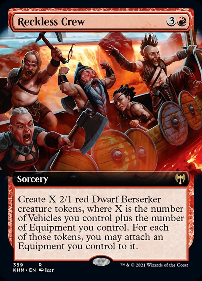 Reckless Crew (Extended Art) [Kaldheim] | Good Games Cannington