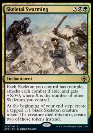 Skeletal Swarming (Promo Pack) [Dungeons & Dragons: Adventures in the Forgotten Realms Promos] | Good Games Cannington