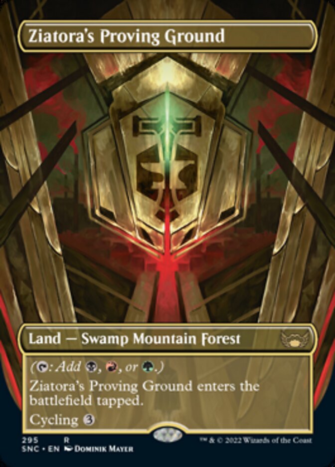 Ziatora's Proving Ground (Borderless Alternate Art) [Streets of New Capenna] | Good Games Cannington