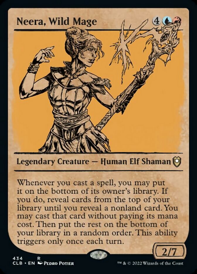Neera, Wild Mage (Showcase) [Commander Legends: Battle for Baldur's Gate] | Good Games Cannington