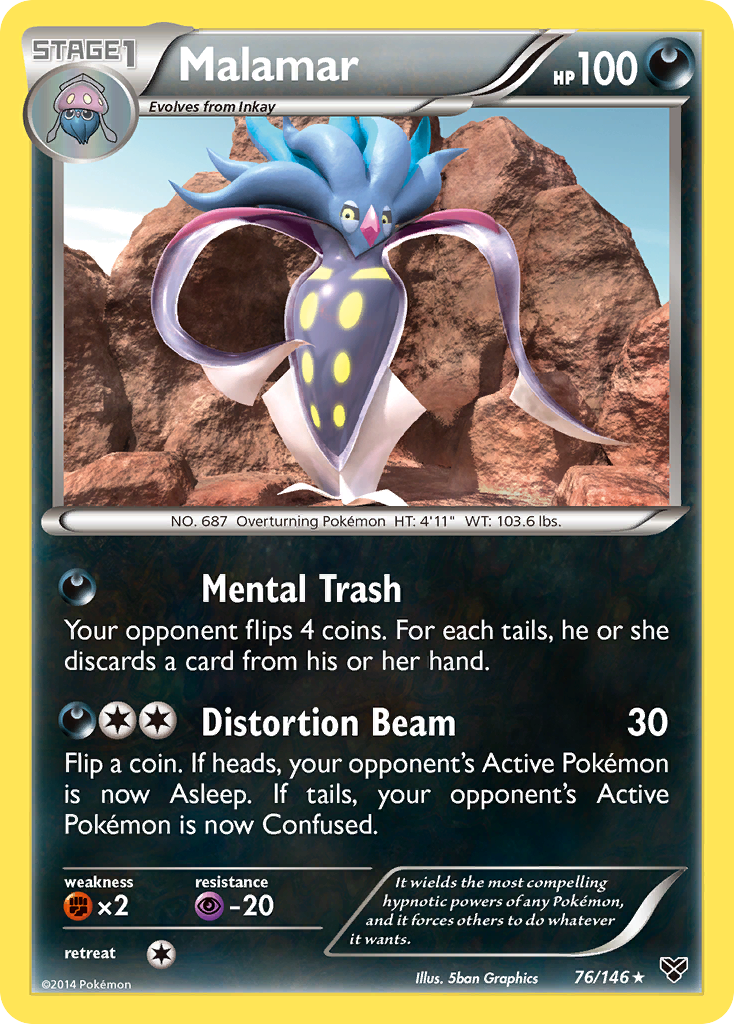 Malamar (76/146) [XY: Base Set] | Good Games Cannington