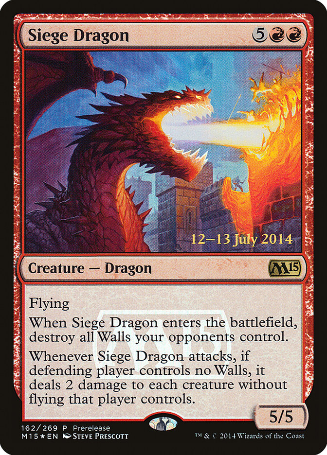 Siege Dragon [Magic 2015 Promos] | Good Games Cannington