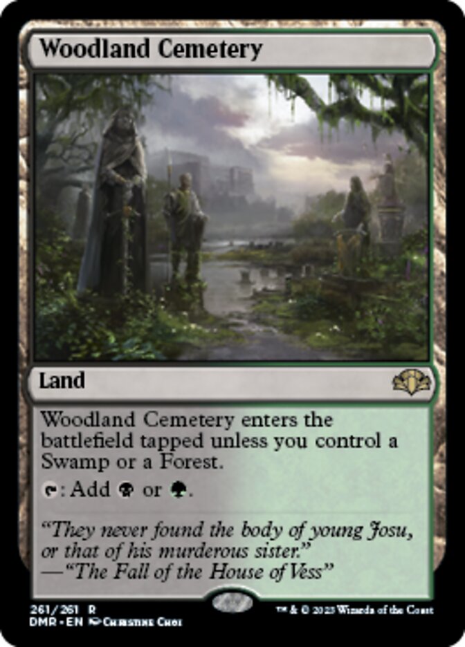 Woodland Cemetery [Dominaria Remastered] | Good Games Cannington