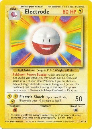 Electrode (21/102) [Base Set Unlimited] | Good Games Cannington